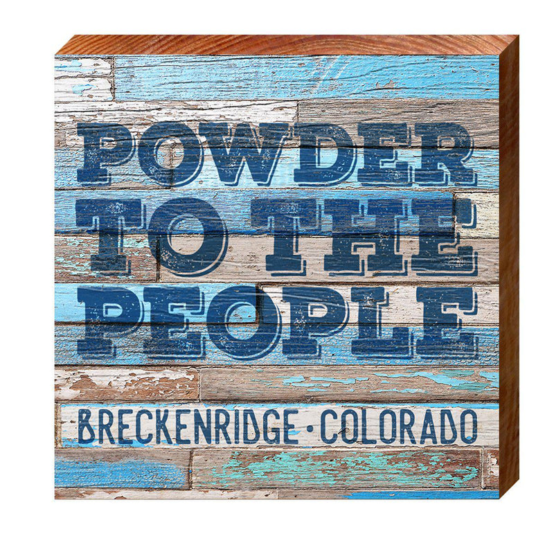 Personalized Powder Sign | Wall Art Print on Real Wood | Customized rustic Powder to the People Sign