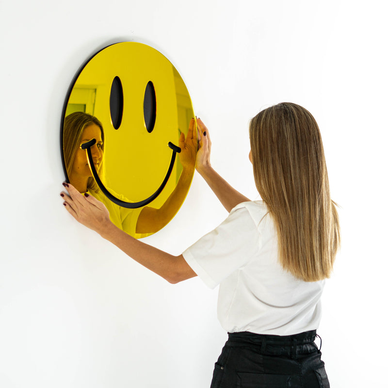 Happy Face Mirror Art