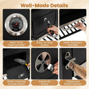 Charcoal Grill with Lifting Trays and Folding Side Tables by LJGDeals
