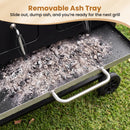 Charcoal Grill with Lifting Trays and Folding Side Tables by LJGDeals