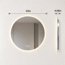 Round Backlit LED BATHROOMS Vanity Mirrors With Dimmable Lights by HAUSVITA