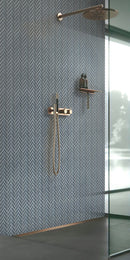 Coin Gray 11x13 Glossy Herringbone Glass Mosaic Tile (5 pack, 4.8125 sq ft/case)