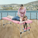 84 Inch L Portable Adjustable Massage Bed with Carry Case for Facial Salon Spa