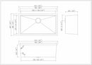 Stainless Steel Square Sink (Single Bowl)