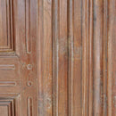 1800s Teak Wood 115 in. Tall Antique Door With Transom