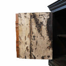 1900s Antique Door Upcycled Colored Patina Rustic 88 in. Long Credenza