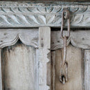 1800s Antique Ornately Carved 84 in. X 100 in. Indian Haveli Doors
