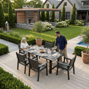 Corex HDPE Outdoor Dining Set, 6-Piece