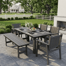 Corex HDPE Outdoor Dining Set, 6-Piece