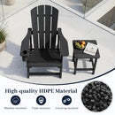 HDPE Adirondack Chair with Realistic Wood Grain by DirectDeals