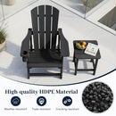 HDPE Adirondack Chair with Realistic Wood Grain by LJGDeals