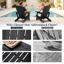 HDPE Adirondack Chair with Realistic Wood Grain by LJGDeals