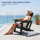 HDPE Adirondack Chair with Realistic Wood Grain by LJGDeals