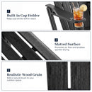 HDPE Adirondack Chair with Realistic Wood Grain by DirectDeals