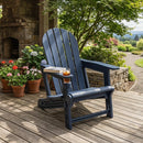 HDPE Adirondack Chair with Cup Holder - Weather Resistant by LJGDeals