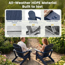 HDPE Adirondack Chair with Cup Holder - Weather Resistant by LJGDeals