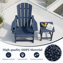 HDPE Adirondack Chair with Realistic Wood Grain by DirectDeals