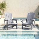 HDPE Adirondack Chair with Realistic Wood Grain by DirectDeals