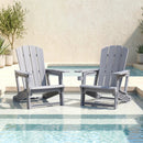 HDPE Adirondack Chair with Realistic Wood Grain by LJGDeals