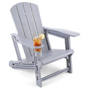 HDPE Adirondack Chair with Realistic Wood Grain by LJGDeals