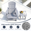 HDPE Adirondack Chair with Realistic Wood Grain by DirectDeals
