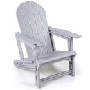 HDPE Adirondack Chair with Cup Holder - Weather Resistant by LJGDeals