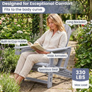 HDPE Adirondack Chair with Cup Holder - Weather Resistant by LJGDeals