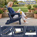 Adirondack Chair with Cup Holder - Weather-Resistant HDPE by DirectDeals