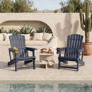Adirondack Chair with Cup Holder - Weather-Resistant HDPE by LJGDeals