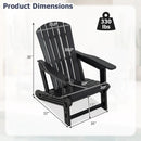 Adirondack Chair with Cup Holder - Weather-Resistant HDPE by LJGDeals