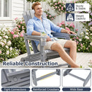 Adirondack Chair with Cup Holder - Weather-Resistant HDPE by LJGDeals