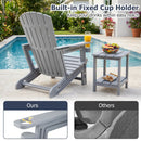 Adirondack Chair with Cup Holder - Weather-Resistant HDPE by LJGDeals