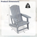 Adirondack Chair with Cup Holder - Weather-Resistant HDPE by LJGDeals