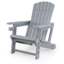 Adirondack Chair with Cup Holder - Weather-Resistant HDPE by LJGDeals