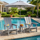 Adirondack Chair with Cup Holder - HDPE Outdoor Seating by LJGDeals
