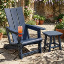 Adirondack Chair with Cup Holder - HDPE Outdoor Seating by LJGDeals