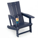 Adirondack Chair with Cup Holder - HDPE Outdoor Seating by LJGDeals