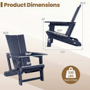 Adirondack Chair with Cup Holder - HDPE Outdoor Seating by DirectDeals