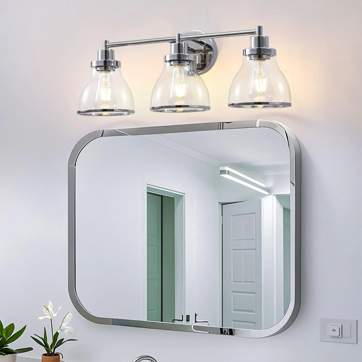 Hermosa Modern 3-Light Bathroom Vanity Light, photo 10 of 21