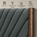 Acacia Astoria Upholstered Solid Wood Bed Frame for Elegant Bedrooms