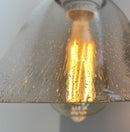 HEAVY SEEDED Antique Glass 1960's Shade Wall SCONCE