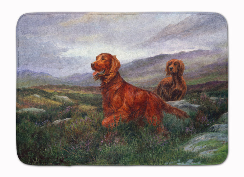 Irish Setters by Elizabeth Halstead Machine Washable Memory Foam Mat HEH0081RUG