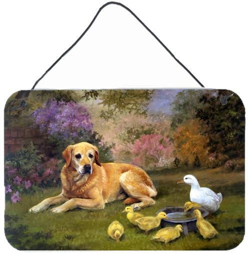 Yellow Labrador and Chicks Wall or Door Hanging Prints HEH0096DS812