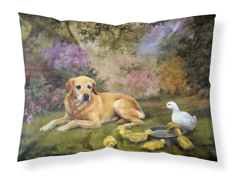 Yellow Labrador and Chicks Fabric Standard Pillowcase HEH0096PILLOWCASE