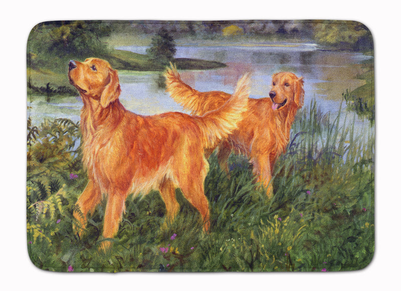 Golden Retrievers Machine Washable Memory Foam Mat HEH0098RUG