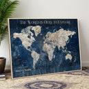 Custom Push Pin Travel Map Wall Art Canvas Print – by MyGreatCanvas | Canvas Wall Art Prints | Photo Prints & Wall Decor