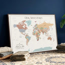Custom Push Pin World Map Wall Art Canvas Print – by MyGreatCanvas | Canvas Wall Art Prints | Photo Prints & Wall Decor