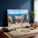 Large Beach Canvas Wall Art Coastal Adirondack Chairs Ocean by MyGreatCanvas | Canvas Wall Art Prints | Photo Prints & Wall Decor