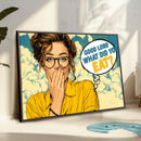 Pop Art Print Bathroom Sign Wall Art Canvas Print — Funny by MyGreatCanvas | Canvas Wall Art Prints | Photo Prints & Wall Decor