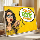 Pop Art Print Bathroom Sign Wall Art Canvas Print — Funny by MyGreatCanvas | Canvas Wall Art Prints | Photo Prints & Wall Decor